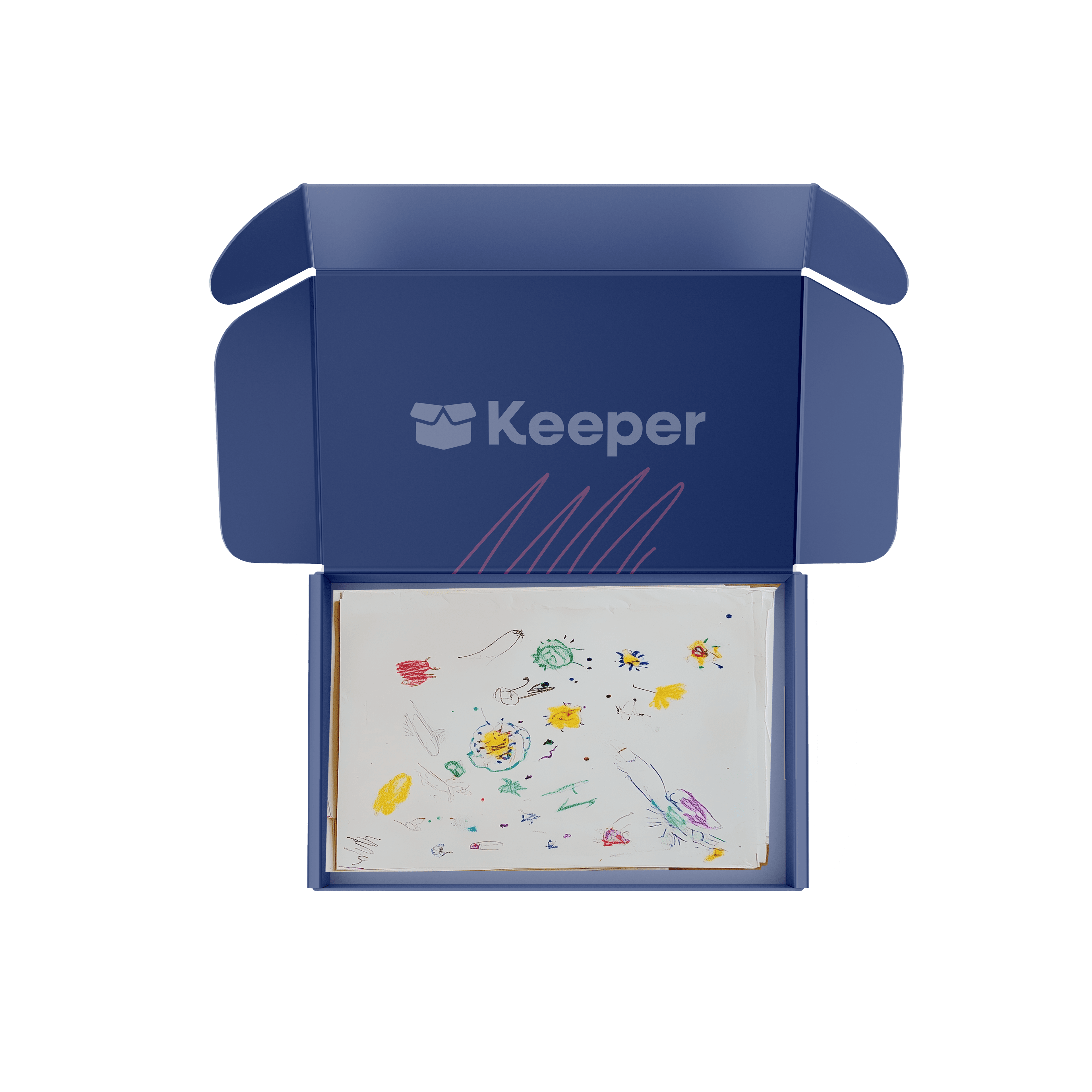 KeeperBox opened with artwork