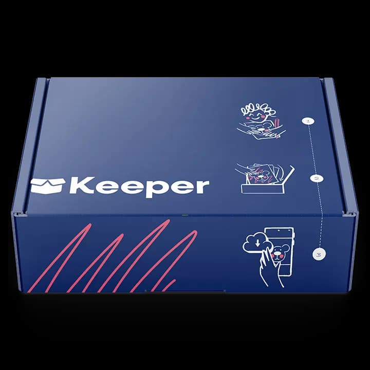 KeeperBox opened with artwork